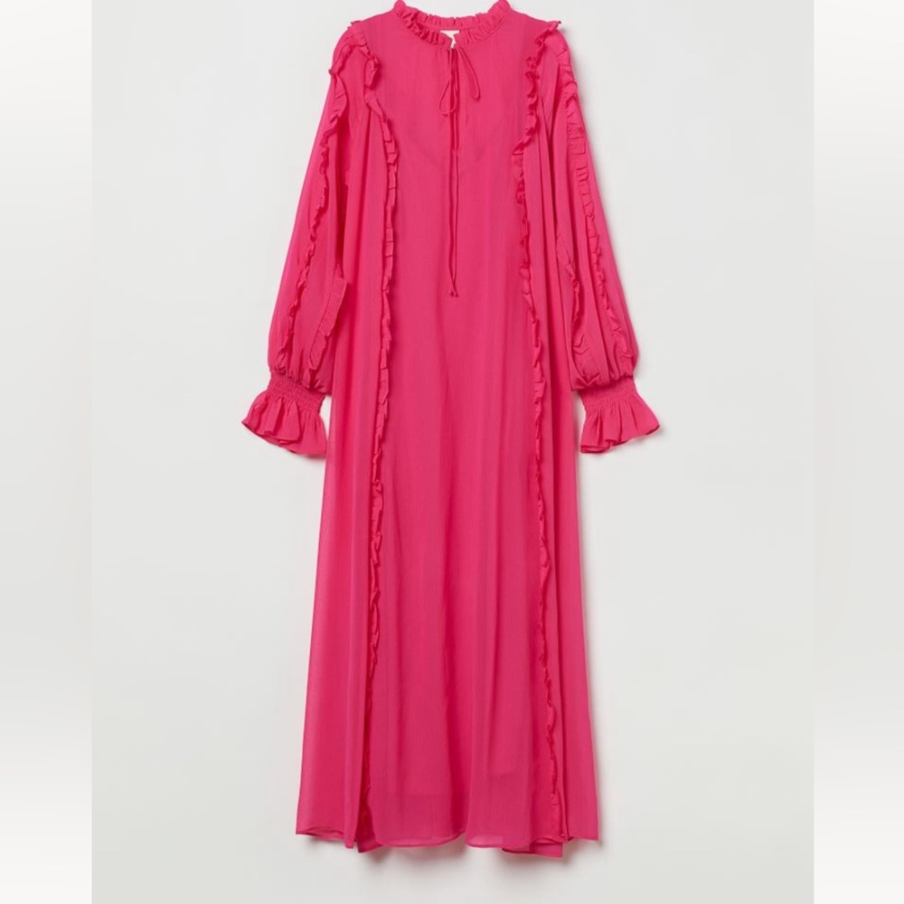 H&M maxi pink dress